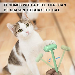 Interactive Cat Massager Brush Toys Washable Puppy Cat Comb Remover