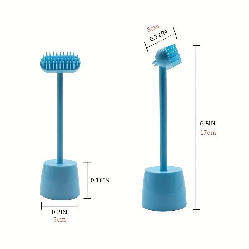 Interactive Cat Massager Brush Toys Washable Puppy Cat Comb Remover