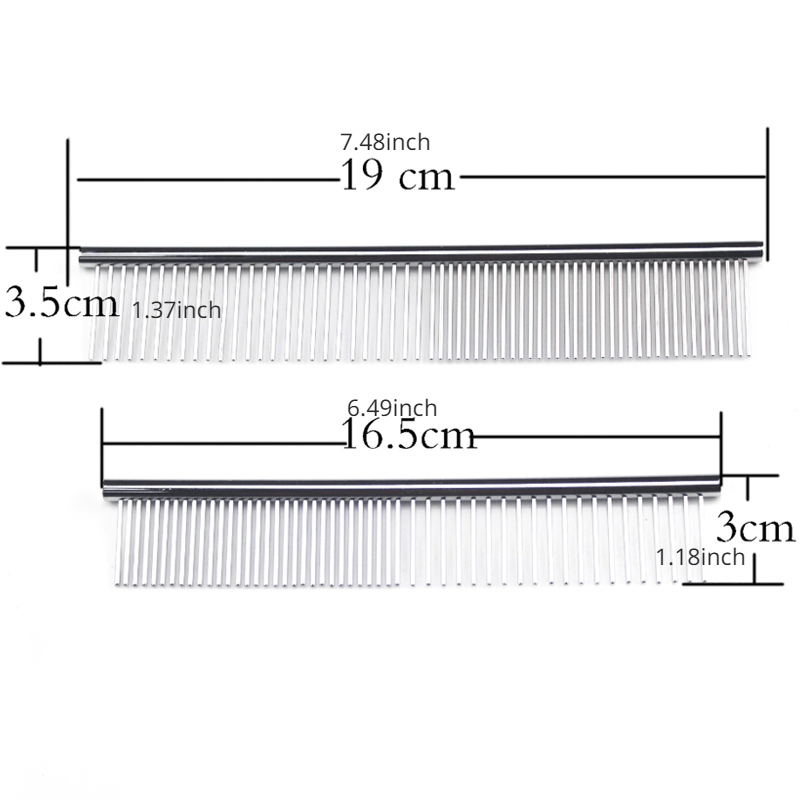 Dog Comb Long Thick Fur Remove Brush Stainless Steel