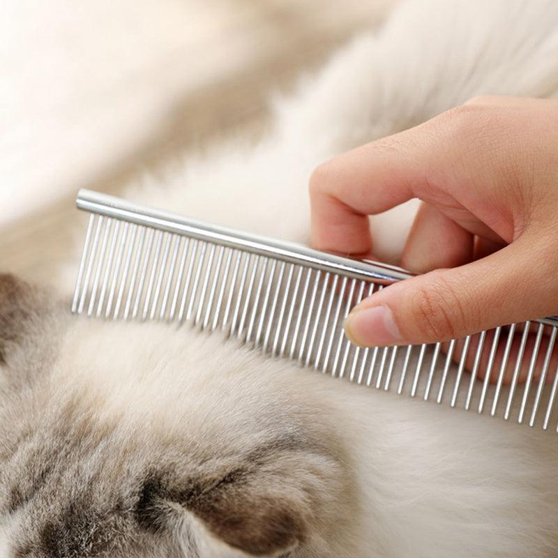 Dog Comb Long Thick Fur Remove Brush Stainless Steel