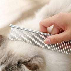 Dog Comb Long Thick Fur Remove Brush Stainless Steel