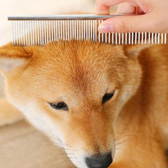 Dog Comb Long Thick Fur Remove Brush Stainless Steel