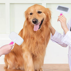 Pet Cat Hair Comb Portable Slicker Brush Shedding Grooming
