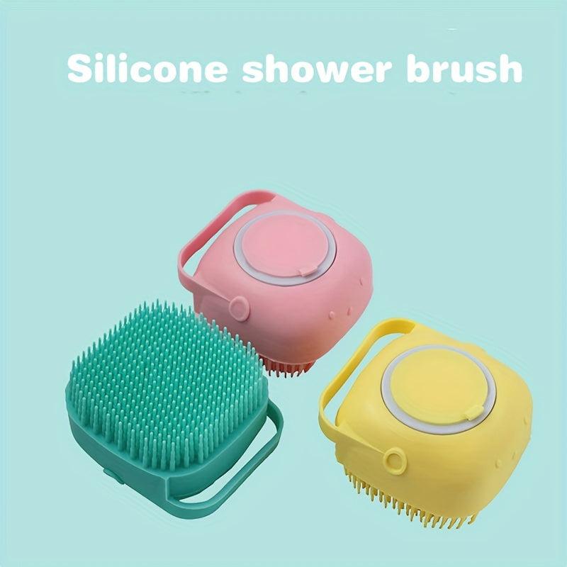 Pet Shampoo Brush Massage Comb for Dog & Cat Grooming