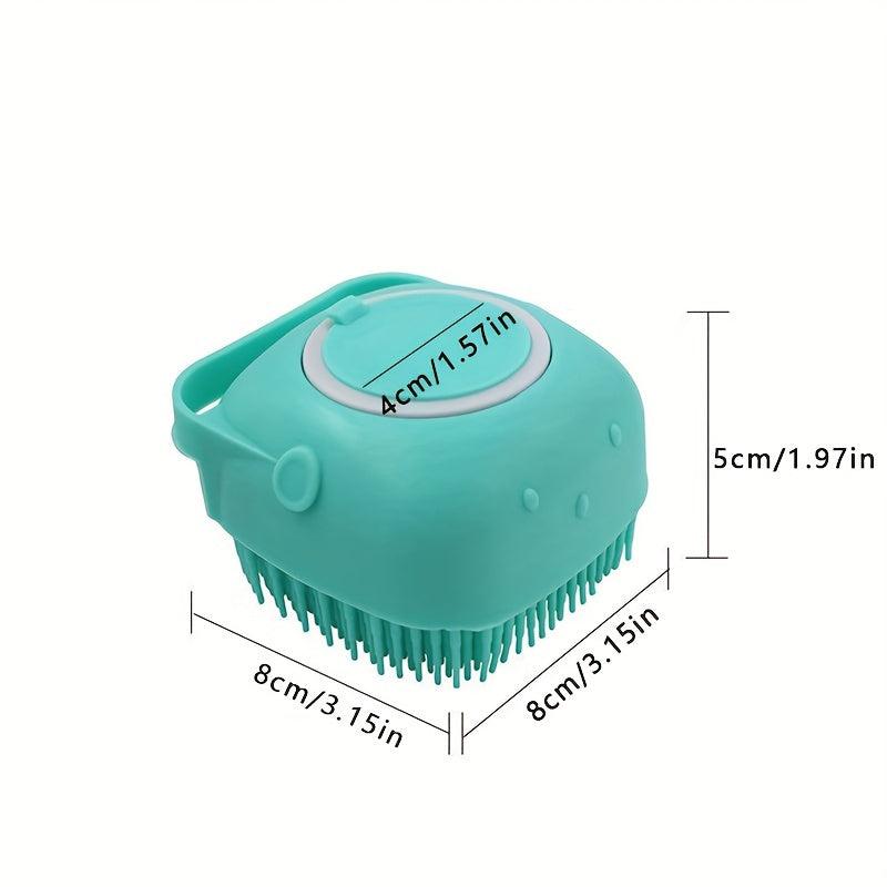 Pet Shampoo Brush Massage Comb for Dog & Cat Grooming