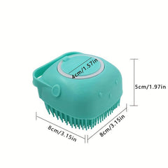Pet Shampoo Brush Massage Comb for Dog & Cat Grooming