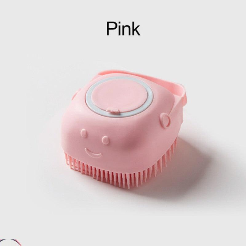 Pet Shampoo Brush Silicone Massage Rubber Bath Comb For Dog & Cat Grooming