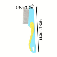 Stainless Steel Pet Grooming Comb - Tangle and Mat Remover