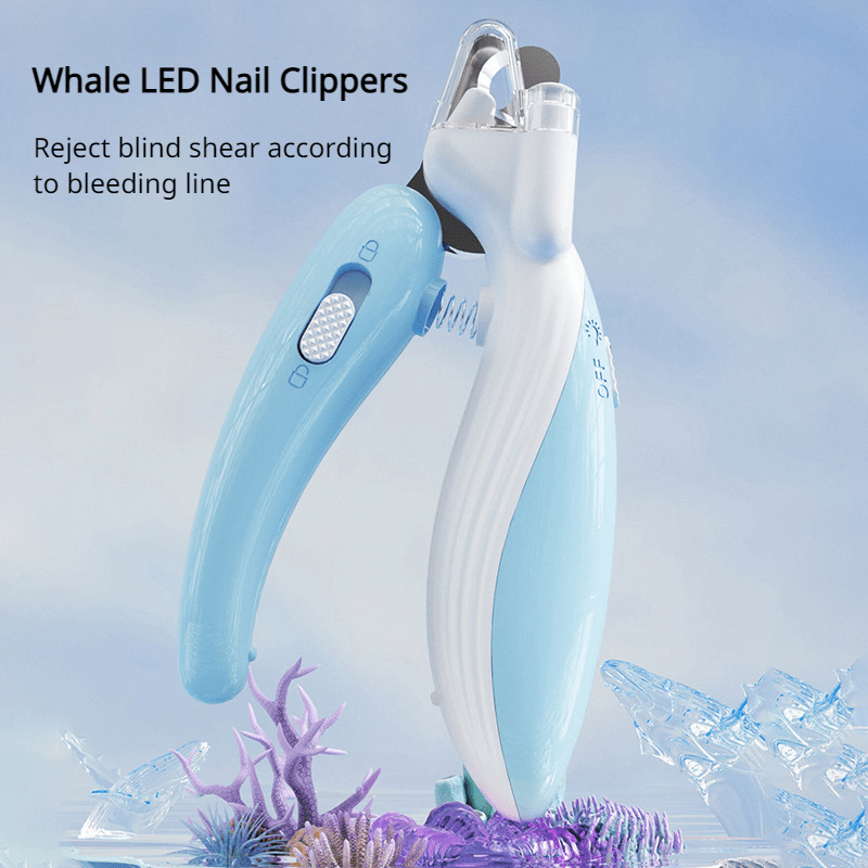 LED Pet Nail Clipper for Dogs & Cats with Built-in Light