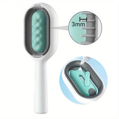 2-in-1 Pet Grooming Comb with Water Tank - Hair Removal & Massage