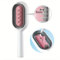 2-in-1 Pet Grooming Comb with Water Tank - Hair Removal & Massage