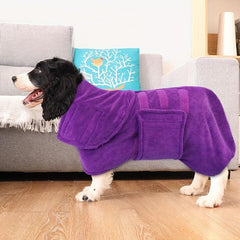 Microfiber Pet Hooded Bath Towel Absorbent Quick Drying
