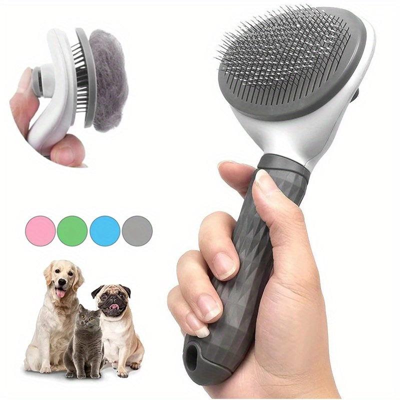 Self Cleaning Pet Hair Remover Brush Grooming Tools