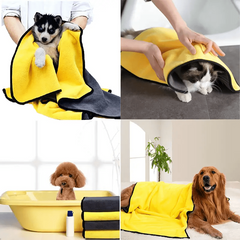 Soft Pet Towels Water Absorbent Bath Towel For Cat And Dog