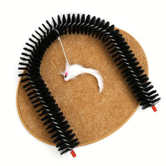 Cat Grooming Scratcher Toy Self Groomer Massager Interactive Kitten Toys