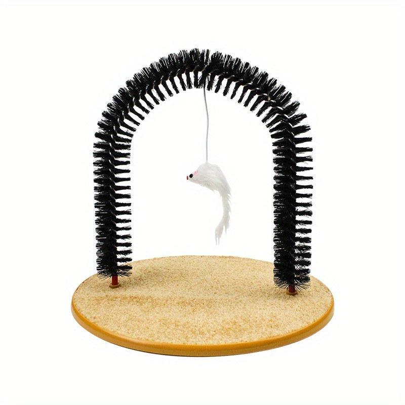 Cat Grooming Scratcher Toy Self Groomer Massager Interactive Kitten Toys