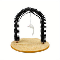 Cat Grooming Scratcher Toy Self Groomer Massager Interactive Kitten Toys