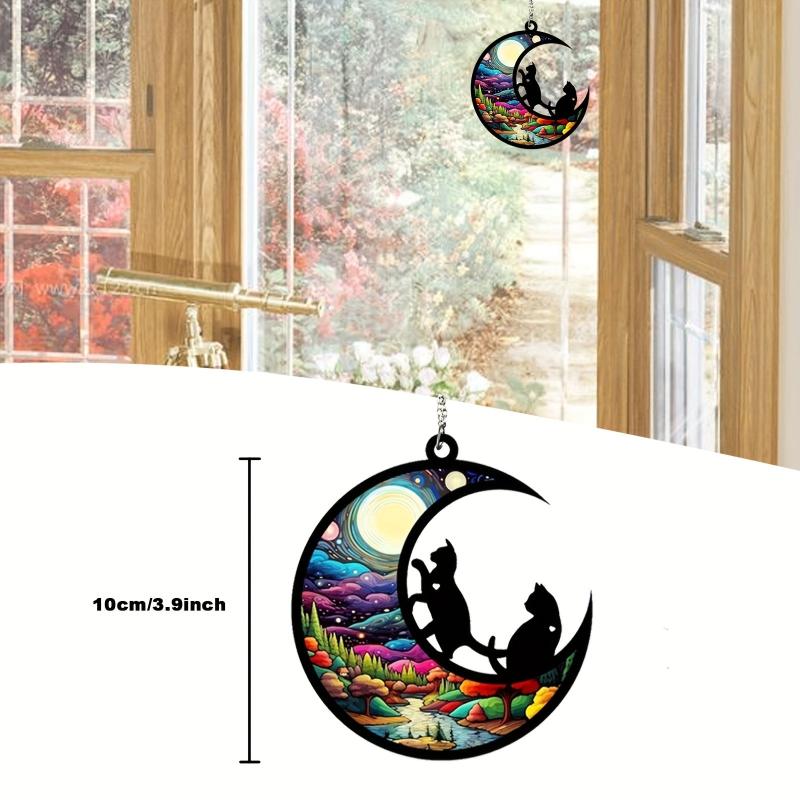 Cat Dog Memorial Suncatcher Stained Glass Light Catcher