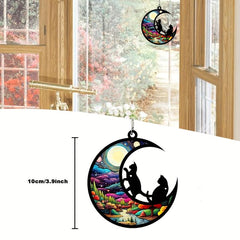Cat Dog Memorial Suncatcher Stained Glass Light Catcher
