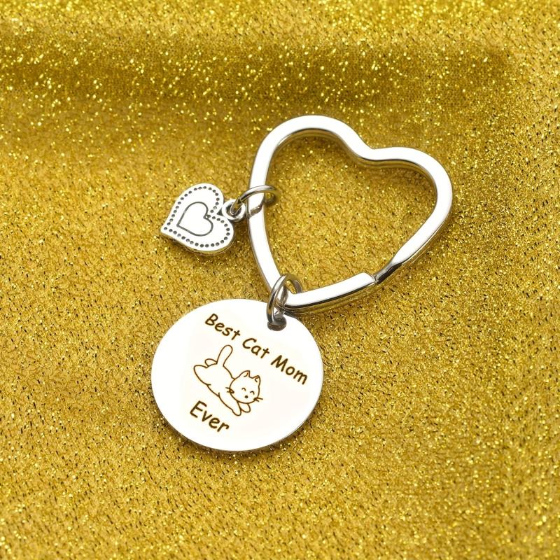 Cat Mom Ever Heart Decor Gift Pet Lover Memorial Gift