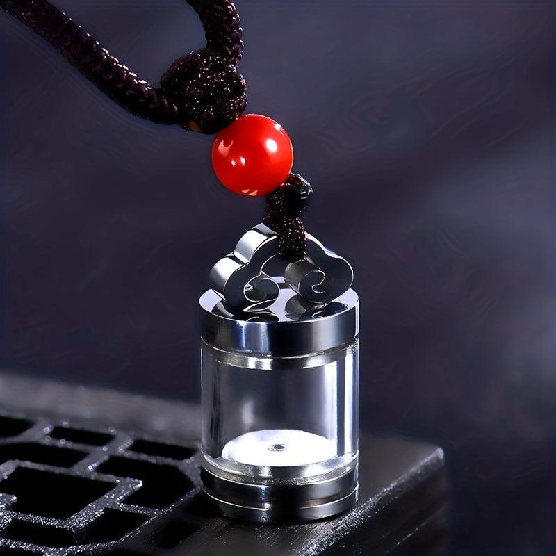 Titanium Steel Ash Holder Pendant Necklace for Pet Memorial