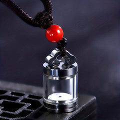 Titanium Steel Ash Holder Pendant Necklace for Pet Memorial