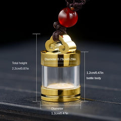 Titanium Steel Ash Holder Pendant Necklace for Pet Memorial