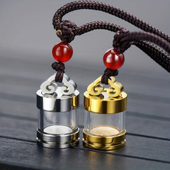 Titanium Steel Ash Holder Pendant Necklace for Pet Memorial