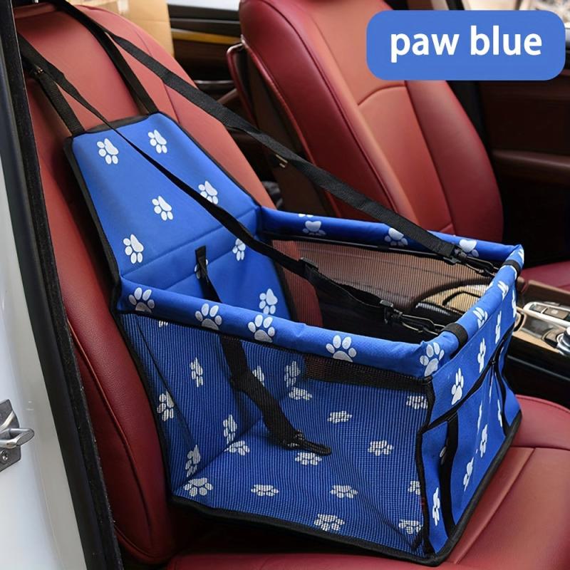 Foldable Dog Car Seat Carrier Washable Oxford Fabric for Cats Small Dogs