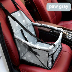 Foldable Dog Car Seat Carrier Washable Oxford Fabric for Cats Small Dogs