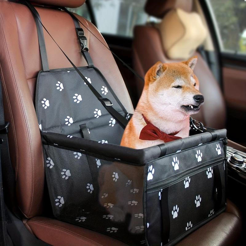 Foldable Dog Car Seat Carrier Washable Oxford Fabric for Cats Small Dogs