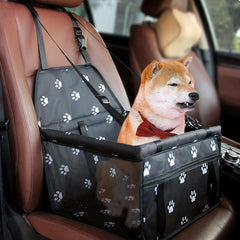 Foldable Dog Car Seat Carrier Washable Oxford Fabric for Cats Small Dogs