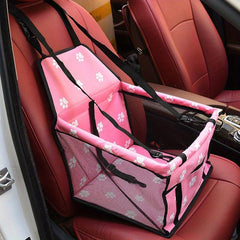Foldable Dog Car Seat Carrier Washable Oxford Fabric for Cats Small Dogs