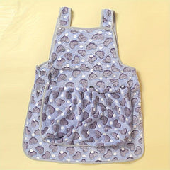 Polyester Heart Pattern Harness Cat Pocket Apron Anti Scratch Cat Bag