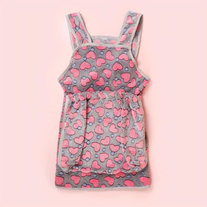 Polyester Heart Pattern Harness Cat Pocket Apron Anti Scratch Cat Bag