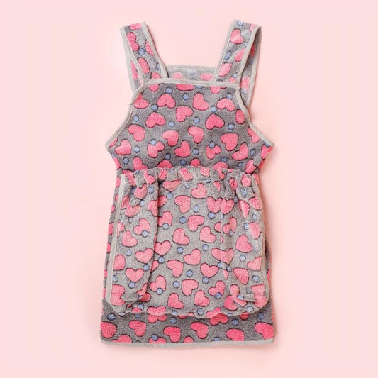 Polyester Heart Pattern Harness Cat Pocket Apron Anti Scratch Cat Bag