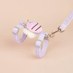 Safe Puppy Harness With Leash Bee Shaped Cat Chest Harness Cat Rope
