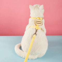 Safe Puppy Harness With Leash Bee Shaped Cat Chest Harness Cat Rope