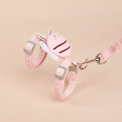 Safe Puppy Harness With Leash Bee Shaped Cat Chest Harness Cat Rope