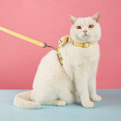 Safe Puppy Harness With Leash Bee Shaped Cat Chest Harness Cat Rope