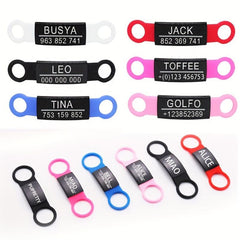 Stainless Steel Pet ID Tag Customized Engraving Nameplate
