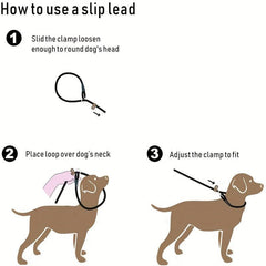 Braided Dog Training Leash No Pull Heavy Duty Strong Leash for Medium Large Dogs