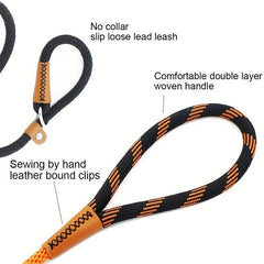 Braided Dog Training Leash No Pull Heavy Duty Strong Leash for Medium Large Dogs