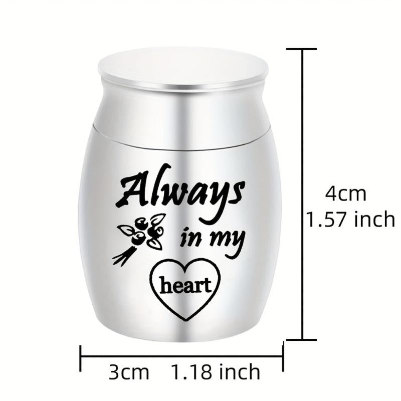 Stainless Steel Pet Urn Dog Ashes Container Ashes Holder Memorial Cremation Urns