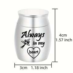 Stainless Steel Pet Urn Dog Ashes Container Ashes Holder Memorial Cremation Urns