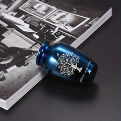 Cherished Small Stainless Steel Pet Urn for Dog Ashes