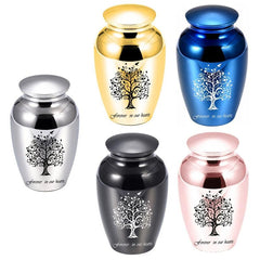 Cherished Small Stainless Steel Pet Urn for Dog Ashes