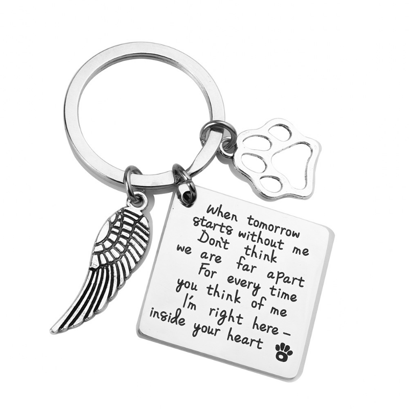 Pet Memorial Keychain Loss Sympathy Remembrance