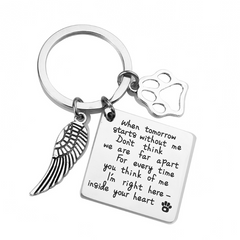 Pet Memorial Keychain Loss Sympathy Remembrance