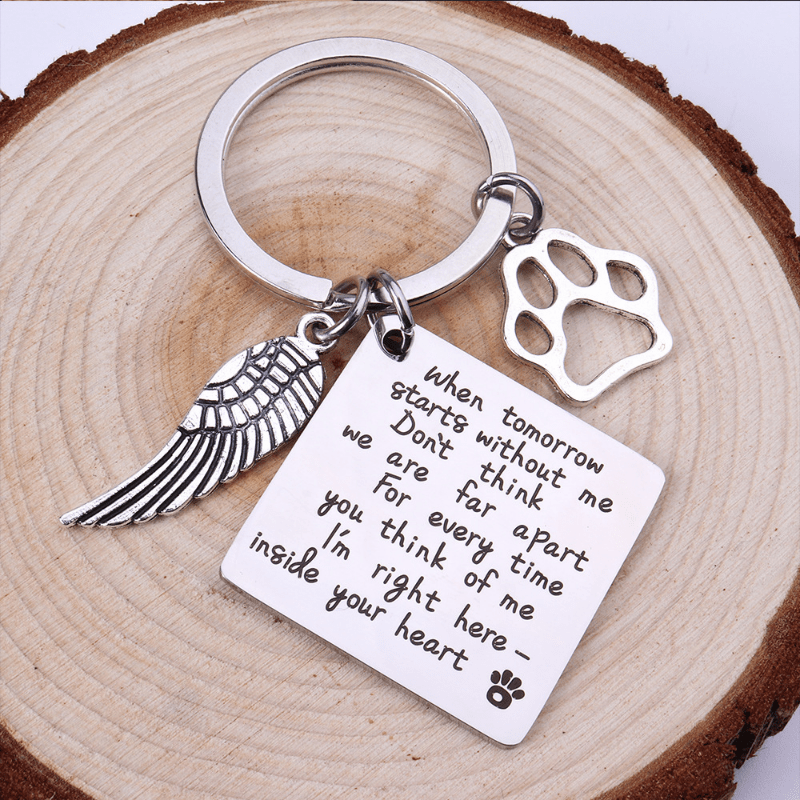 Pet Memorial Keychain Loss Sympathy Remembrance
